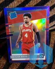 2020-21 Donruss Optic Rated Rookie Skylar Mays #196 Purple Prizm RC Hawks